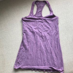 Purple lululemon cotton racerback